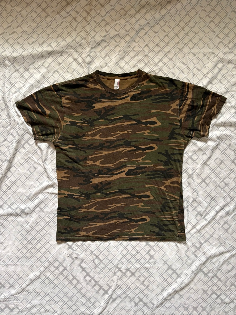 Anvil Camouflage Bell Farms Graphic Tee